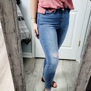Distressed old navy jeans